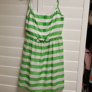 Lily Pulitzer Green and White Dress Size 8